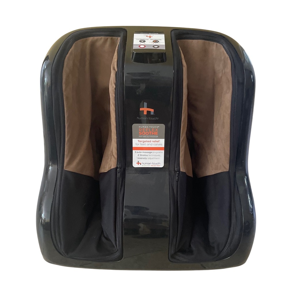 Human Touch Reflex SOOTHE Foot and Calf Massager Black Brown 200-SOOTHE-001